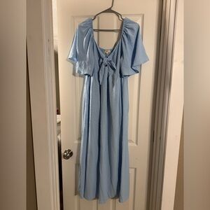 Maxi twist blue dress